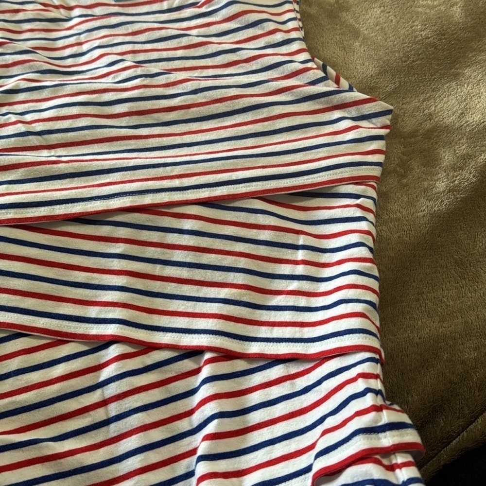 J.‎ McLaughlin Nicola Cotton Blend Striped Sleeveless Mini Dress - Picture 10 of 12